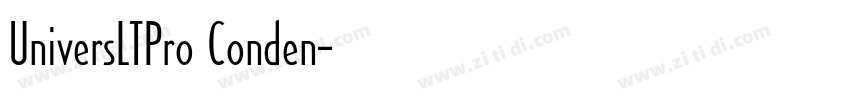 UniversLTPro Conden字体转换